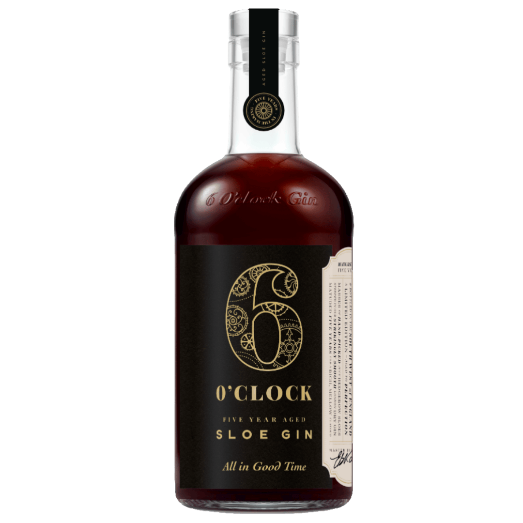 A bottle of 5 year aged Sloe Gin